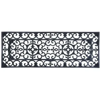 Esschert Design Schmutzfangmatte 120 x 45 cm Schwarz