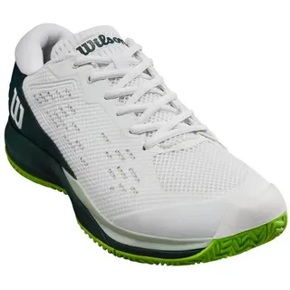 Wilson Rush Pro Ace Allcourt (2E/weit) 2024 weiss/dunkelgrün Herren Tennisschuh weiß 48 EU