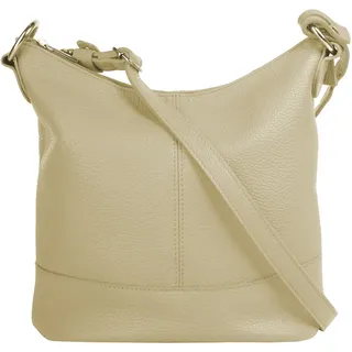 Cluty Umhängetasche Leder Beige/Braun