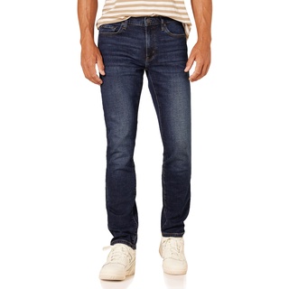 Amazon Essentials Herren Slim-Fit-Jeans, Dunkelblau Vintage, 32W / 30L