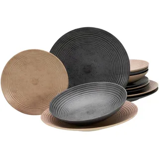 CreaTable Catania Tafelservice 12-tlg. anthrazit