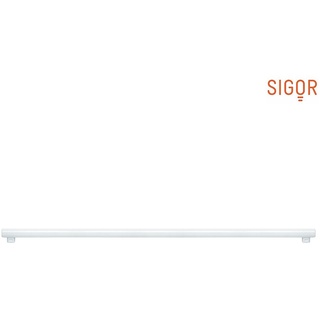 SIGOR LED Linienlampe LUXAR 2-Sockel 827, 230V, Ø 3cm / L 100cm, S14s, 18W 2700K 1450lm 270°, nicht dimmbar, Opal SIG-5946401