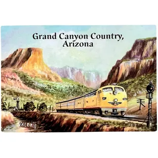 VALDEIG Kühlschrank-Magnet Grand Canyon Arizona National Park Eisenbahn US Souvenir Kühlschrankmagnete Kühlschrankmagnet I Love Colorado River USA Route 66, Amerika Magnete für mini Magnettafel, P