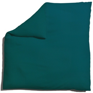 Schlafgut Bettbezug einzeln 240x220 cm | petrol-deep-green-deep  Woven Fade Bettwäsche