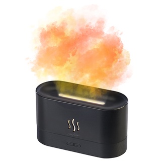 Ultraschall-Aroma-Diffuser mit zuschaltbarer LED-Flamme, USB-Betrieb