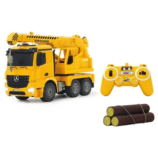 Jamara RC-Baumaschine Schwerlastkran 1:20 CH RtR gelb (404950)
