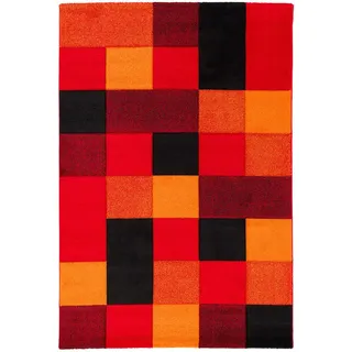 Pergamon Brilliant Designer-Teppich 160 x 230 cm Rot/Orange