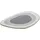 50 x 75 cm oval silbergrau