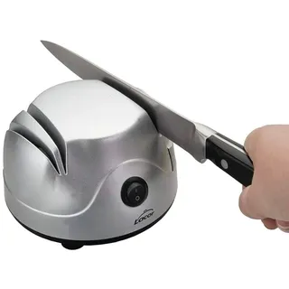 LACOR – 69141 – Elektrischer Messerschärfer, vier Schlitze mit Saugnapf, schärft Messer, Scheren, Schraubendreher, Leistung 60 W