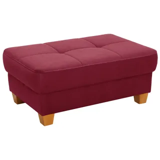 Home Affaire Hocker Puccini Luxus-Microfaser 99 x 45 x 65 cm Rot