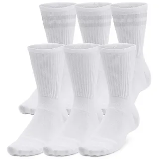 Under Armour Essential Crew Socken 6er Pack White/Halo Gray 42-46
