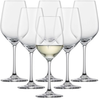 SCHOTT ZWIESEL Weißweinglas Viña (6er-Set), zeitlose Weingläser für Weißwein, spülmaschinenfeste Tritan-Kristallgläser, Made in Germany (Art.-Nr. 110485)