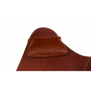 Cuero Design Pampa Mariposa Nackenkissen aus pflanzlich gegerbtem Leder in der Farbe Oak, 3100106