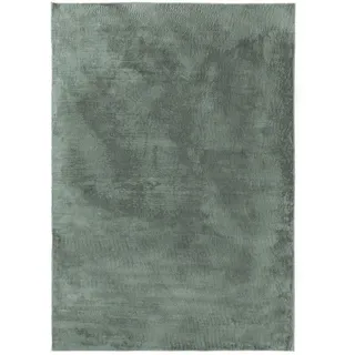 benuta Kunstfellteppich, Grün, Kunststoff, Rechteckig, 80x150 cm, pflegeleicht, Teppiche & Böden, Teppiche, Fellteppiche