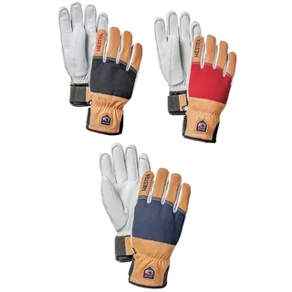 Hestra Army Leather Abisko 5-Fingerhandschuhe Unisex - 7 rot (560)