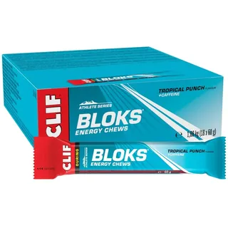 Clif Bar Unisex Clif Shot Bloks Tropical Punch Karton (18 x 60g)