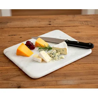 KLEO handgefertigt Rechteck Form Weiß Marmor - Schneidebrett Käsebrett Käseplatte Küche Appliance Wein Serviergeschirr - Geburtstag Jahrestag Corporate Geschenk - Chopping Board/Cheese Board