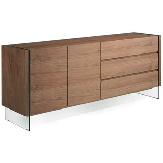AC ANGEL CERDA Angel Cerdá  Sideboard aus Nussbaum und Glas 3086C