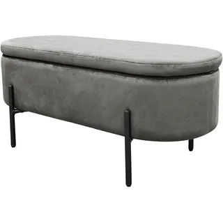 byLIVING Polsterbank NOVA grau 95 x 42 x 37,5 cm