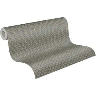 A.S. Création Trendwall 2 Vliestapete 10 m 3 cm gelb/gold/grau/schwarz 379583