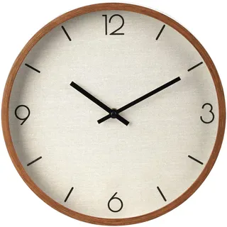 well home mobiliario & decoración Vintage Wanduhr 30 cm Ø beige