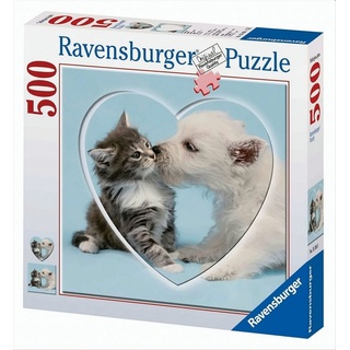 Ravensburger Puzzle 500 Teile Küsschen Herzpuzzle, 500 Puzzleteile