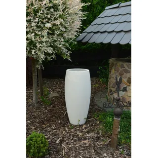 Exclusiver Pflanzkübel Steinvase Pflanztrog Schale Raumteiler oval weiss xl