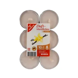 Duftlichter, maxi 1 Packung = 12 Stück, Vanille