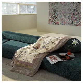 BASSETTI Fong V8 Plaid 135 x 190 cm Beige/Braun/Grau