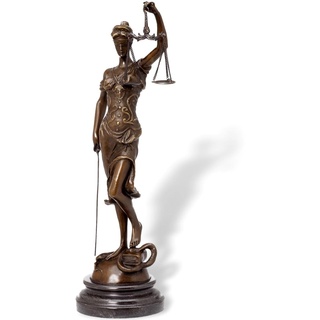 aubaho Bronzeskulptur Justitia Bronze Figur Bronzefigur Skulptur 41cm Sculpture Justice