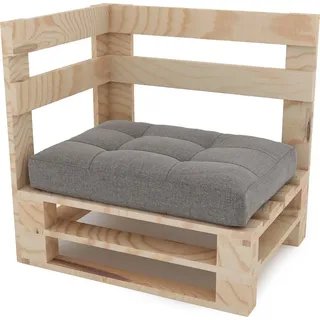Lermowood Palettenmöbel Mpe Eckbank 80 x 60 cm Natur | Europaletten Indoor und Outdoor Lounge Gartenmöbel Holz Gartenmöbel Set Lounge Möbel Ter... - Naturbelassen