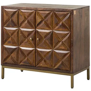 MASSIVMOEBEL24.DE Sideboard Mango 94 x 46 x 86 cm Braun