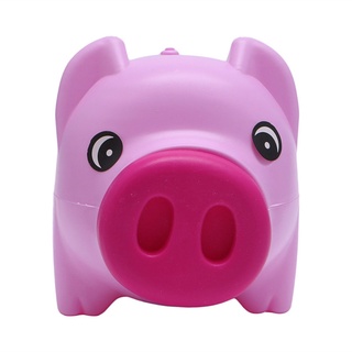 LKXHarleya Kunststoff Schwein Sparschwein Eine Große Nase Schwein Münze Geld Cash Einsparungen Sammeln Kinder Niedlich Begabte Schweinchen Box,Rosa