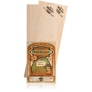 Axtschlag Wood Planks für größere Filets & Braten, schonendes Garen mit aromatischer Rauchnote & zum Servieren, für alle Grills & Smoker, 400x150x11 mm, mehrfach verwendbar