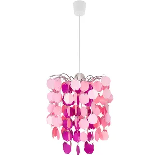Smart Kinder Hänge Leuchte dimmbar Spiel Mädchen pink Decken Lampe App Sprachsteuerung im Set inkl. RGB LED Leuchtmittel
