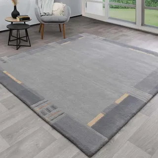 Steffensmeier Nepal Teppich Peschawar | Wolle | Schlafzimmer | Silber, Größe: 200x300 cm