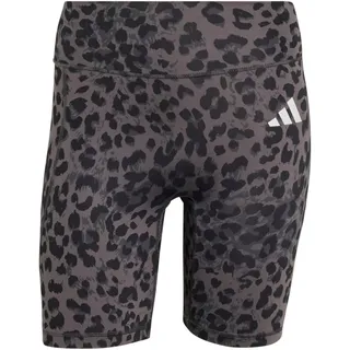adidas Optimé Essentials Workout Leopard Short Tights Grau XS