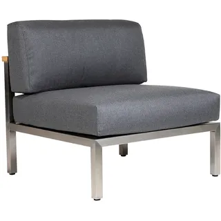 Diamond Garden Gomera Lounge Mittelmodul grau/silber