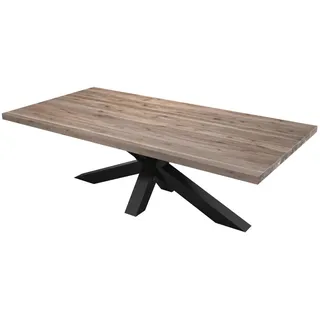Ambia Garden Gartentisch, Akazie, Holz, Akazie, Schichtholz, rechteckig, X-Form, 100x76x200 cm, FSC 100%, Gartenmöbel, Gartentische, Gartentische