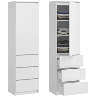 home collective Kleiderschrank 50 x 40 x 180 cm Weiß