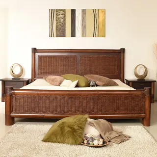 Bambusbett Tropic 200x220 Bettrahmen Bambusmöbel Holzbett Holzrahmen Bettgestell