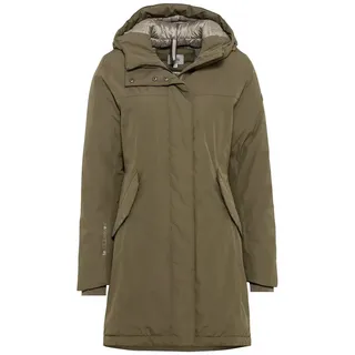 CAMEL ACTIVE Damen Langer Texxactive Mantel Coat, Grün, 38 - 38