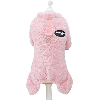SYNYEY Hunde-Winter-Pyjama - Thermo-Hundepyjama Fuzzy Velvet Doggie Coat | Warme Jacke für kaltes Wetter für Haustiere, gemütlicher Overall, Bekleidung, Outfit, Kleidung für Hunde