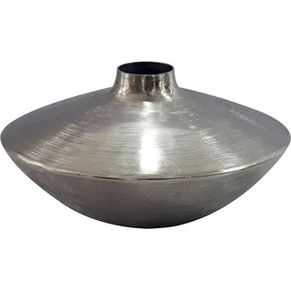 FineBuy FineBuy, Vase in Silber / Aluminium / 35x35x17 | Gr.: onesize