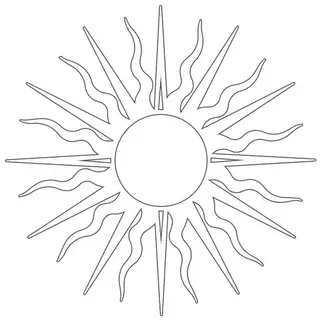 Jumpeak Wanddekoobjekt Sonnen Wanddeko Metall, abstrakte Sonne Linienkunst, Boho Wandbild, Metall, 4 Farben, 1 Größen, Wanddekoration für das Wohnzimmer,Romantik weiß