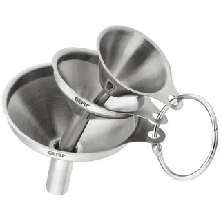 GEFU Versare Mini-Trichter-Set 3-teilig Ø 7 cm, 5 cm, 4 cm Edelstahl
