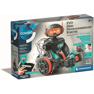 Clementoni Galileo Robotics EVO Roboter - Programmierbarer Spielzeug-Roboter, Bausatz mit 50 Teilen für Kinder ab 8 Jahren - Elektronik & Robotik, 59347