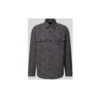 Regular Fit Hemdjacke mit Woll-Anteil, Multi Stylebop, XL