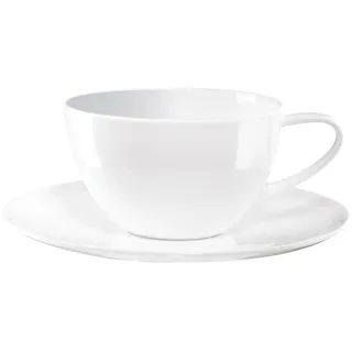 Asa Selection Kaffeetasse mit Untertasse 0,35 l Weiß
