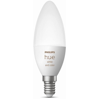Philips HUE Led-Leuchtmittel, Weiß, Kunststoff, E14, G, 4 W, 10.6 cm, Lampen & Leuchten, Innenbeleuchtung, Smart Lights, Smarte Glühbirnen